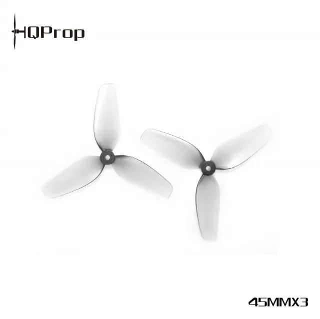 HQ Micro Whoop Prop 45MMX3 Grey (2CW+2CCW)-Poly Carbonate-1.5MM Shaft