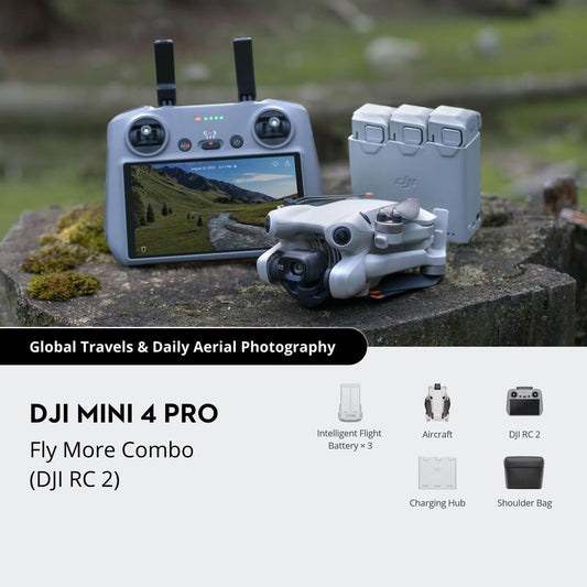 DJI Mini 4 Pro Fly More Combo (DJI RC 2) - Rekt Drones