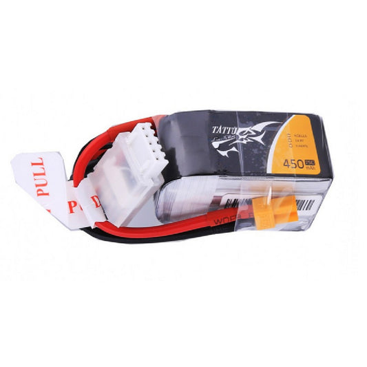 Tattu 450mAh 4S 75C 14.8V Lipo Battery Pack with XT30 Plug